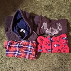 Baby Boy Lot Of 4 Long Sleeves Size 12m.